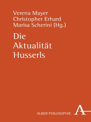 cover image of Die Aktualität Husserls